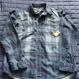 Long sleeve denim button down
